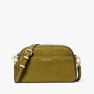 MICHAEL KORS Jet Set Small Nubuck Camera Crossbody Bag